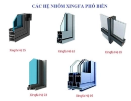 Các Hệ Nhôm Xingfa: Phân Biệt Hệ 55, 93, 65, 63 & 1000 Chi Tiết A-Z