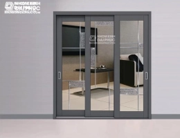 Cửa đi mở lùa nhôm xingfa 3 cánh chính hãng