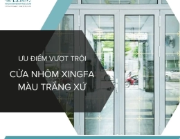 Ưu điểm nổi bật của cửa nhôm Xingfa 3 cánh màu trắng sứ