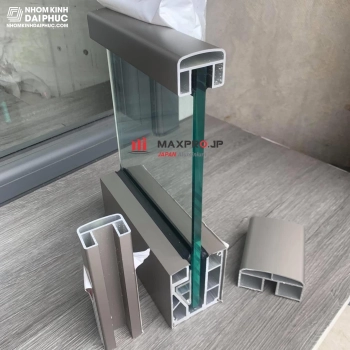 Profile  Nhôm Maxpro.JP hệ lan can màu sâm banh