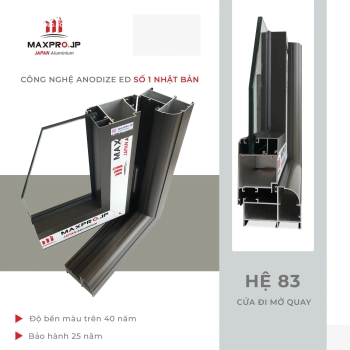 Profile  Nhôm Maxpro.JP màu nâu thu