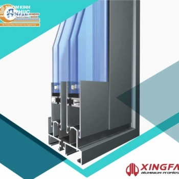 Profile  Nhôm xinga Quảng Đông (cửa lùa) cầu cách nhiệt hệ SC80 màu xám ghi