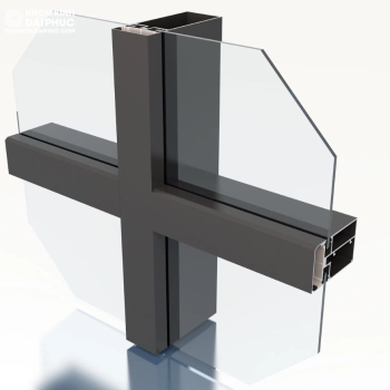 Profile  Nhôm xingfa Quảng Đông mặt dựng hệ 65 màu xám ghi