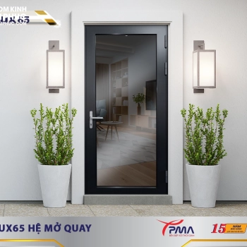 Cửa Đi Mở Quay Cao Cấp PMA Hệ Rãnh C Châu Âu Lux65