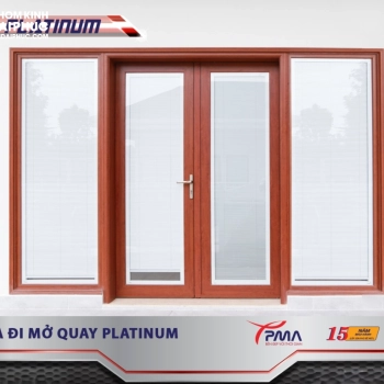 Cửa đi mở quay nhôm PMA hệ Phào kép PMA Platinum