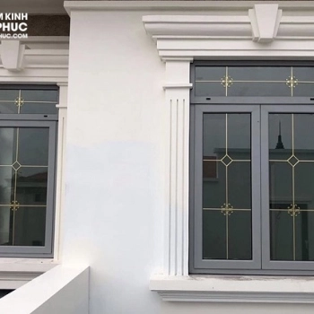 Cửa sổ 2 cánh mở quay nhôm Maxpro.jp hệ 83