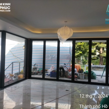 Cung cấp lắp đặt cửa nhôm Maxpro tại biệt thự vườn Nhà Bè