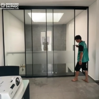 Hoàn thiện Thi công cửa nhôm Slim cho khách hàng Quận 2