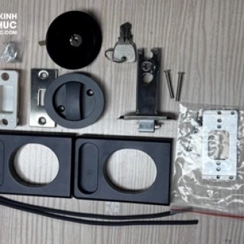 Khóa cửa lùa slim (1 đầu vặn 1 đầu chìa), mã OPK-KL