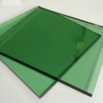 Kính 8 ly cường lực màu xanh lá