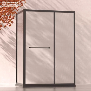 Phòng tắm kính, cánh mở trượt 90 độ