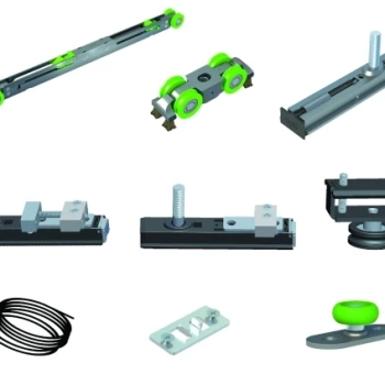 Phụ Kiện Opk. Phụ kiện cửa lùa Slim Opk lùa 2 cánh đối xứng