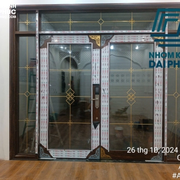 Thi công cửa nhôm thủy lực Owin cho nhà Anh Mẫn tại Châu Phú, An Giang