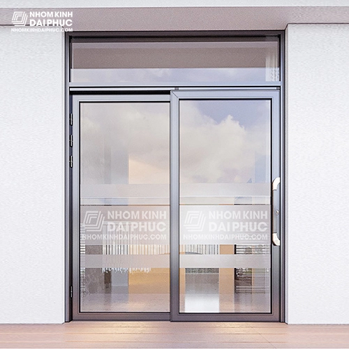 Cửa trượt quay 2 cánh màu nâu cà phê Giá cửa trượt quay 2 cánh màu nâu cà phê 2,6 triệu/m2