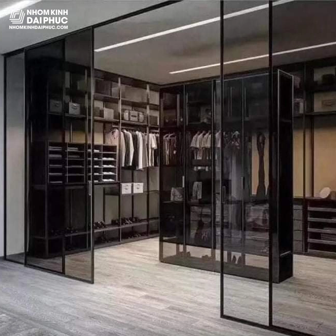 Cửa lùa Slim 4 cánh đối xứng