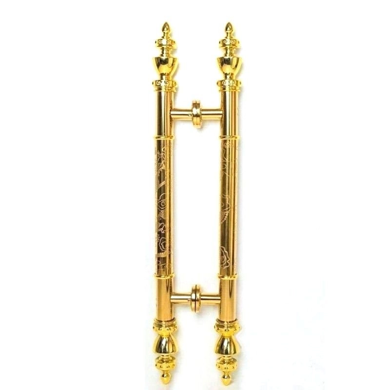 Tay nắm mạ vàng hoa văn rồng