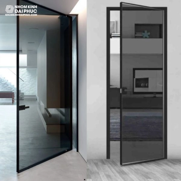 Cửa nhôm Slim mở quay