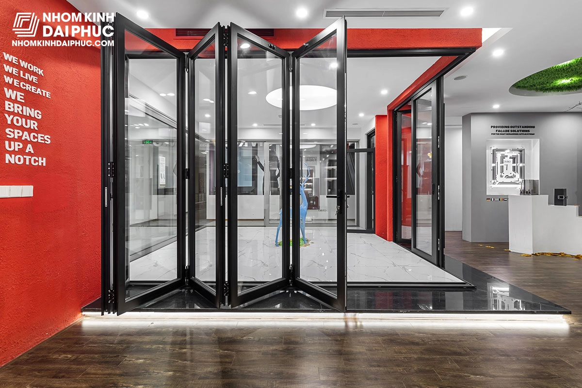 Cửa nhôm Civro xếp trượt