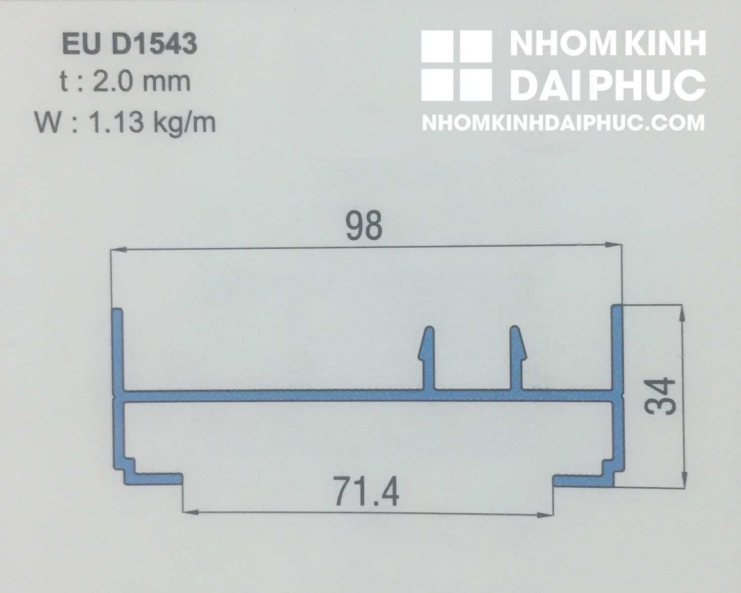 Cây đứng khung cửa lùa nhôm xingfa hệ 93