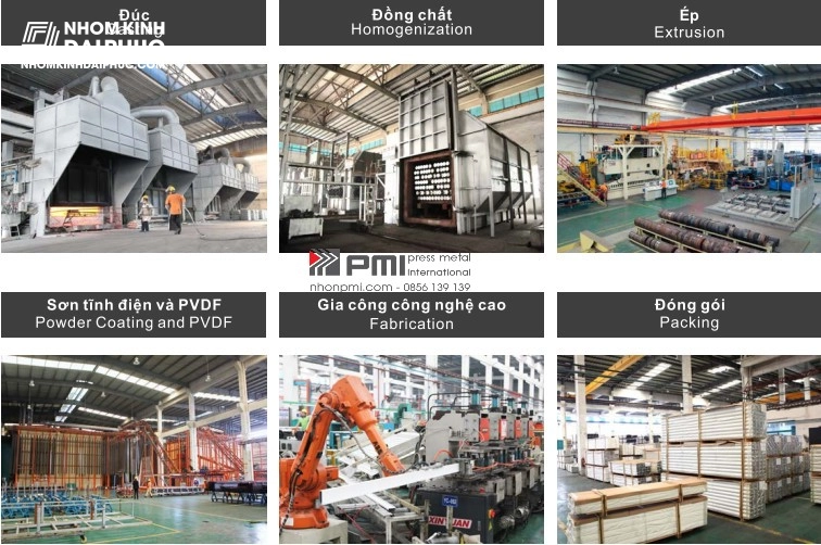 Quy trình sản xuất nhôm PMI
