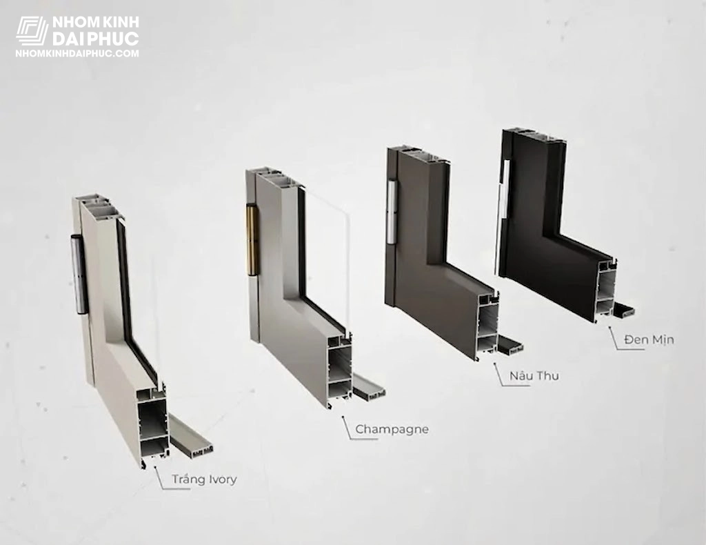 Phụ kiện cửa nhôm Maxpro phải có khả năng chịu tải trọng lớn và kháng muối biển tương xứng với thanh profile nhôm.