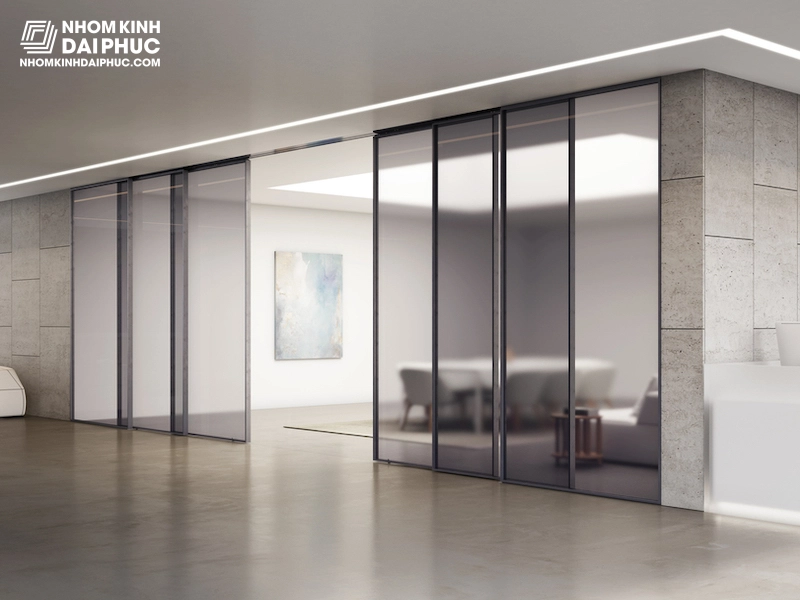 Cửa Lùa Slim Không Ray