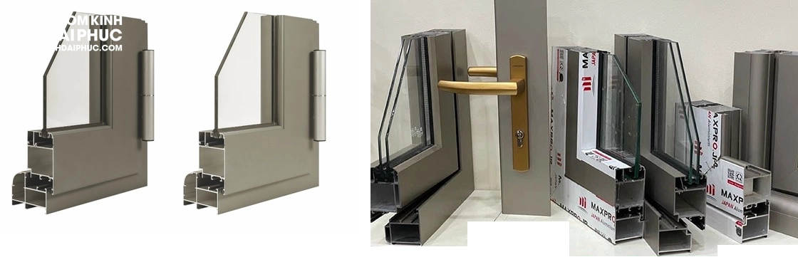 Góc mẫu profile nhôm Maxpro