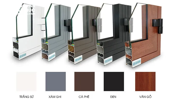 Các màu cửa nhôm Xingfa hợp bản mệnh Kim Mộc Thủy Hỏa Thổ theo phong thủy