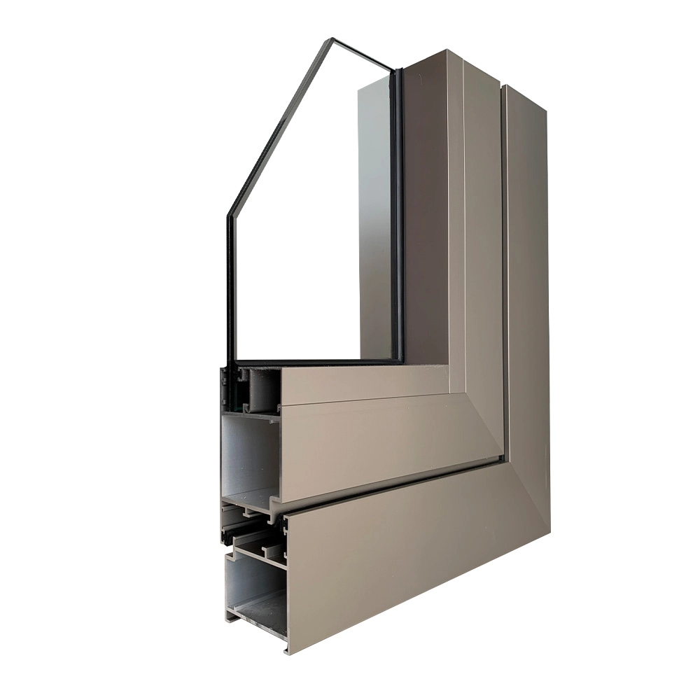 Mặt cắt profile cửa sổ nhôm Maxpro hệ 55 sử dụng công nghệ mạ Anode cao cấp