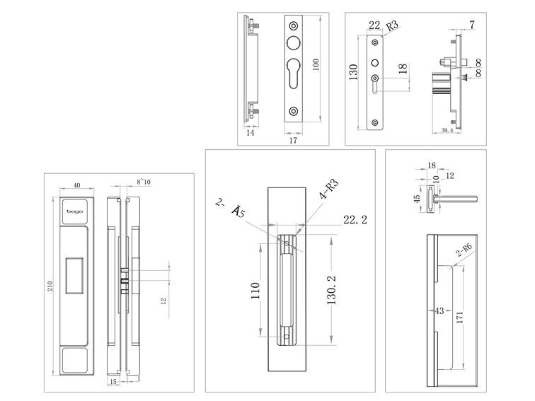 Bản lề ẩn Bogo – WD19