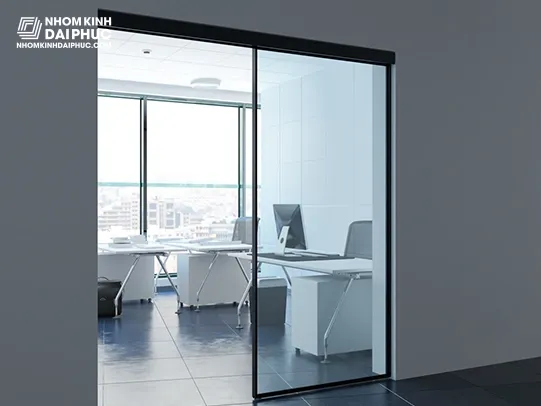 Cửa lùa Slim 1 cánh sử dụng phụ kiện OPK