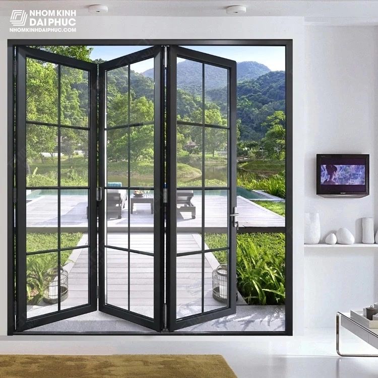 Cửa xếp trượt nhôm xingfa