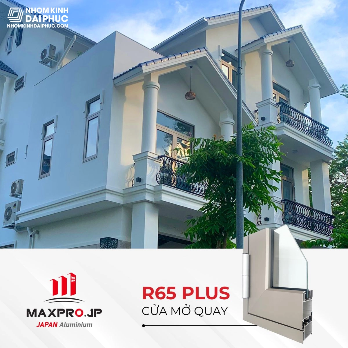 Công trình sử dụng cửa nhôm Maxpro hệ 65