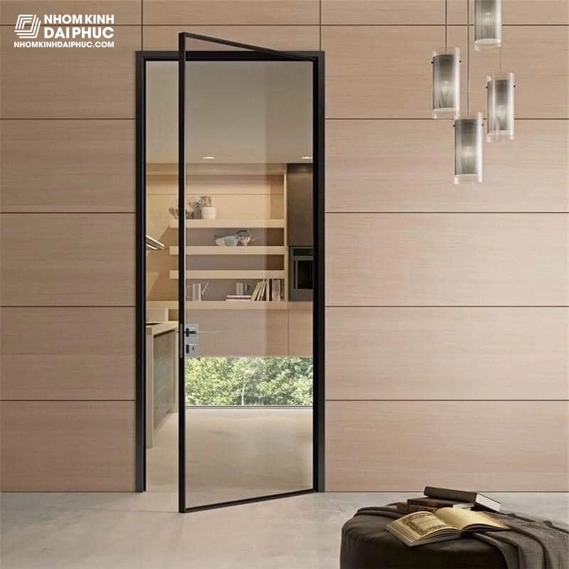 Cửa nhôm Slim mở quay