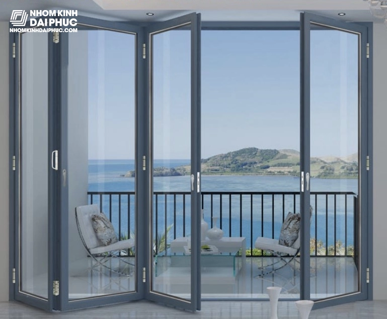 Cửa xếp trượt 4 cánh