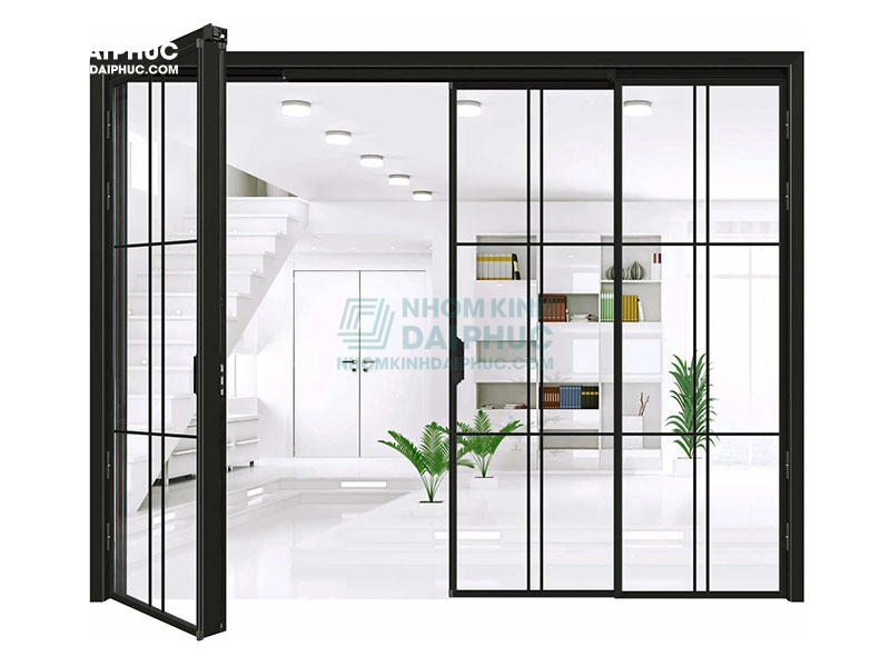 Cửa trượt quay slim 4 cánh