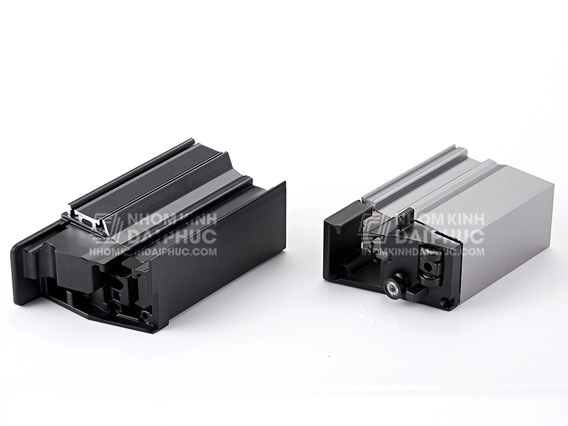 Profile nhôm trượt quay Slim 2 cánh
