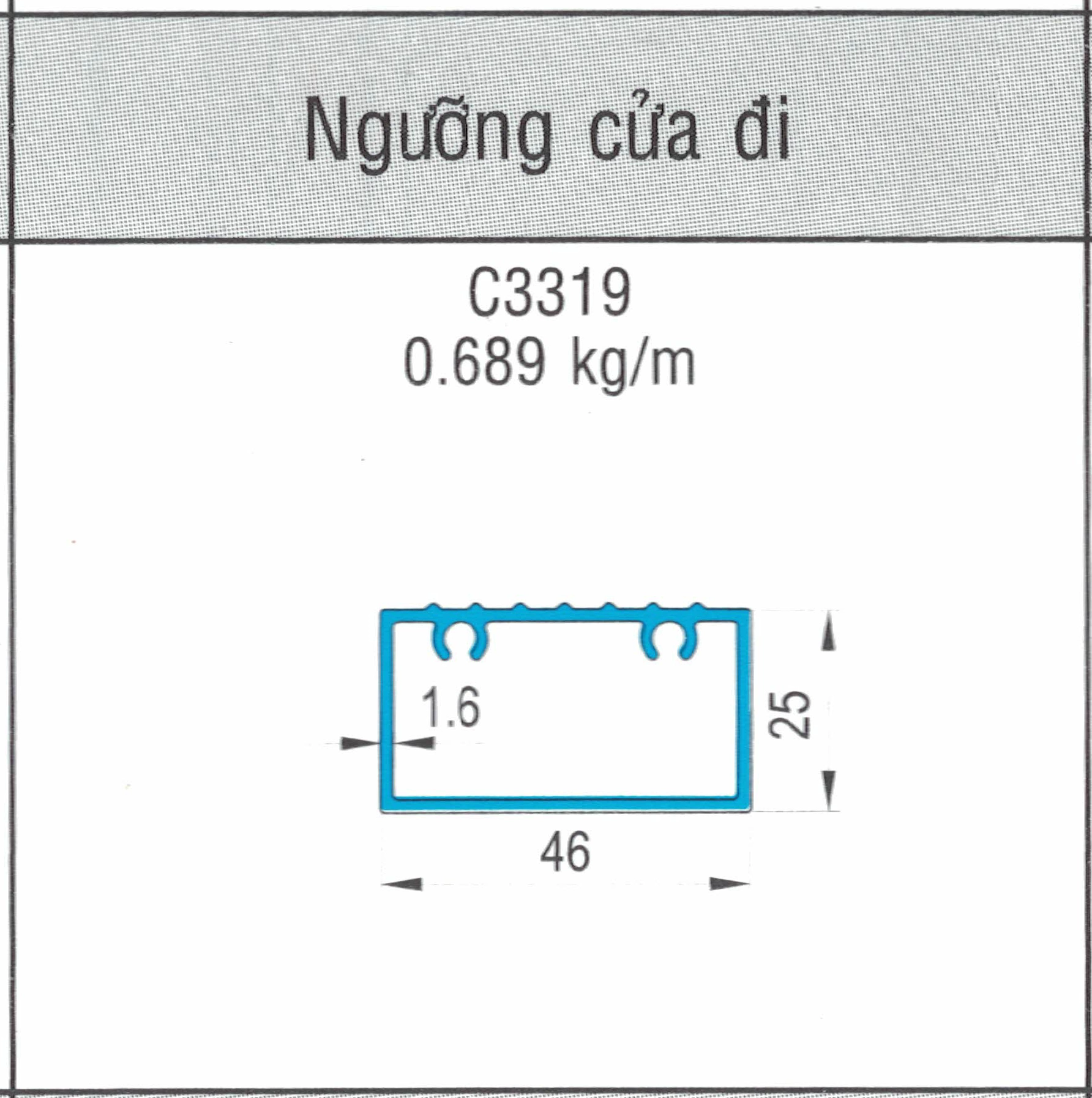 C3319 - Ngưỡng cửa đi