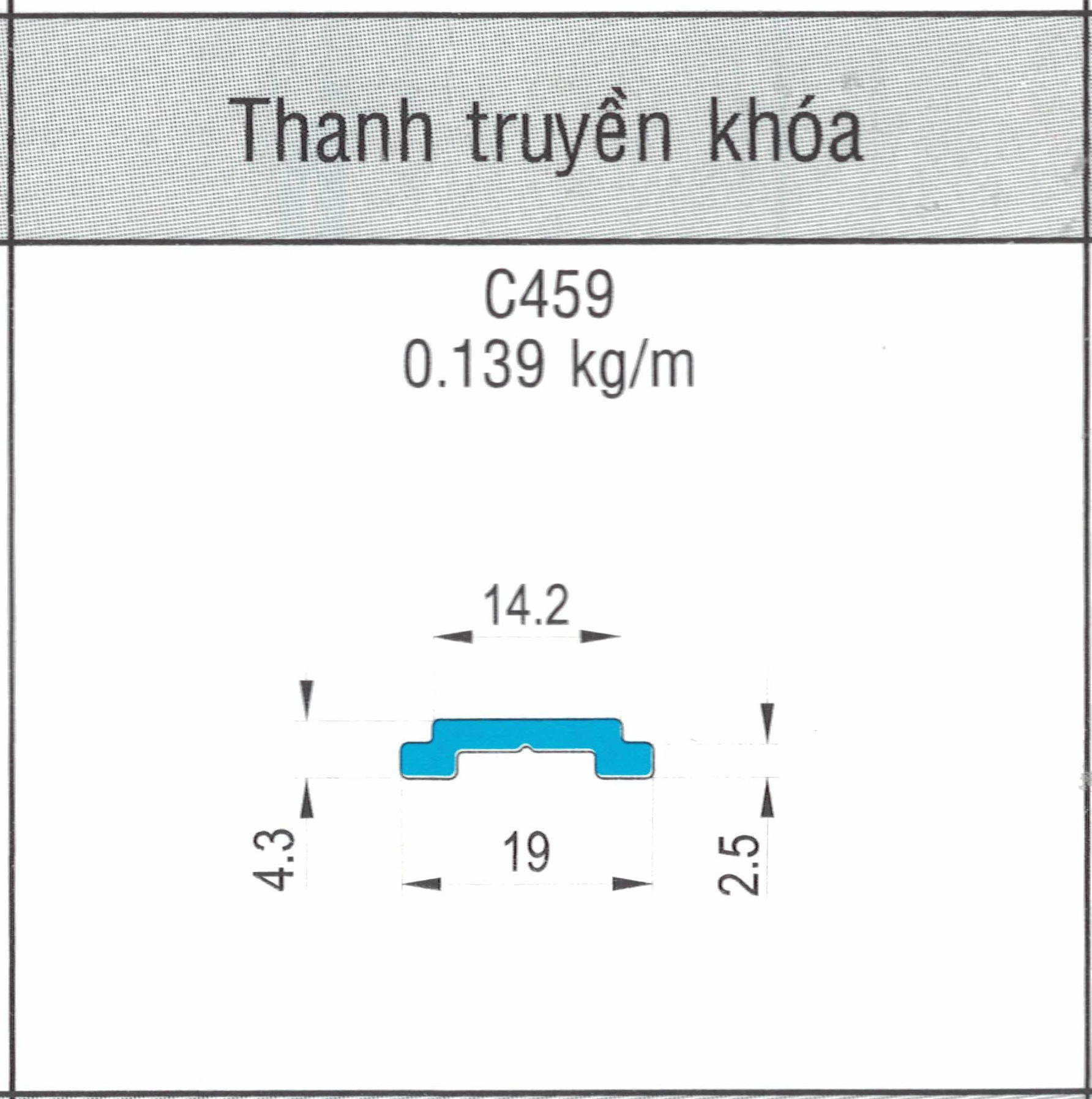 C459 - Thanh truyền khóa