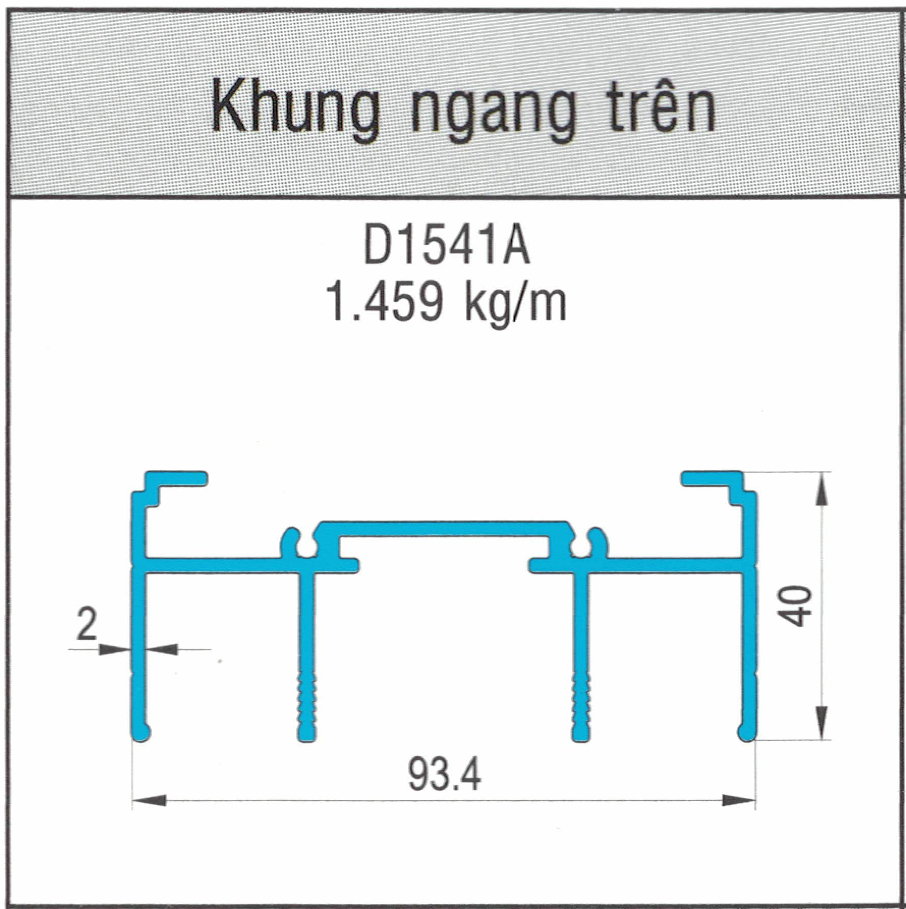 D1541A - Khung ngang trên hệ 93
