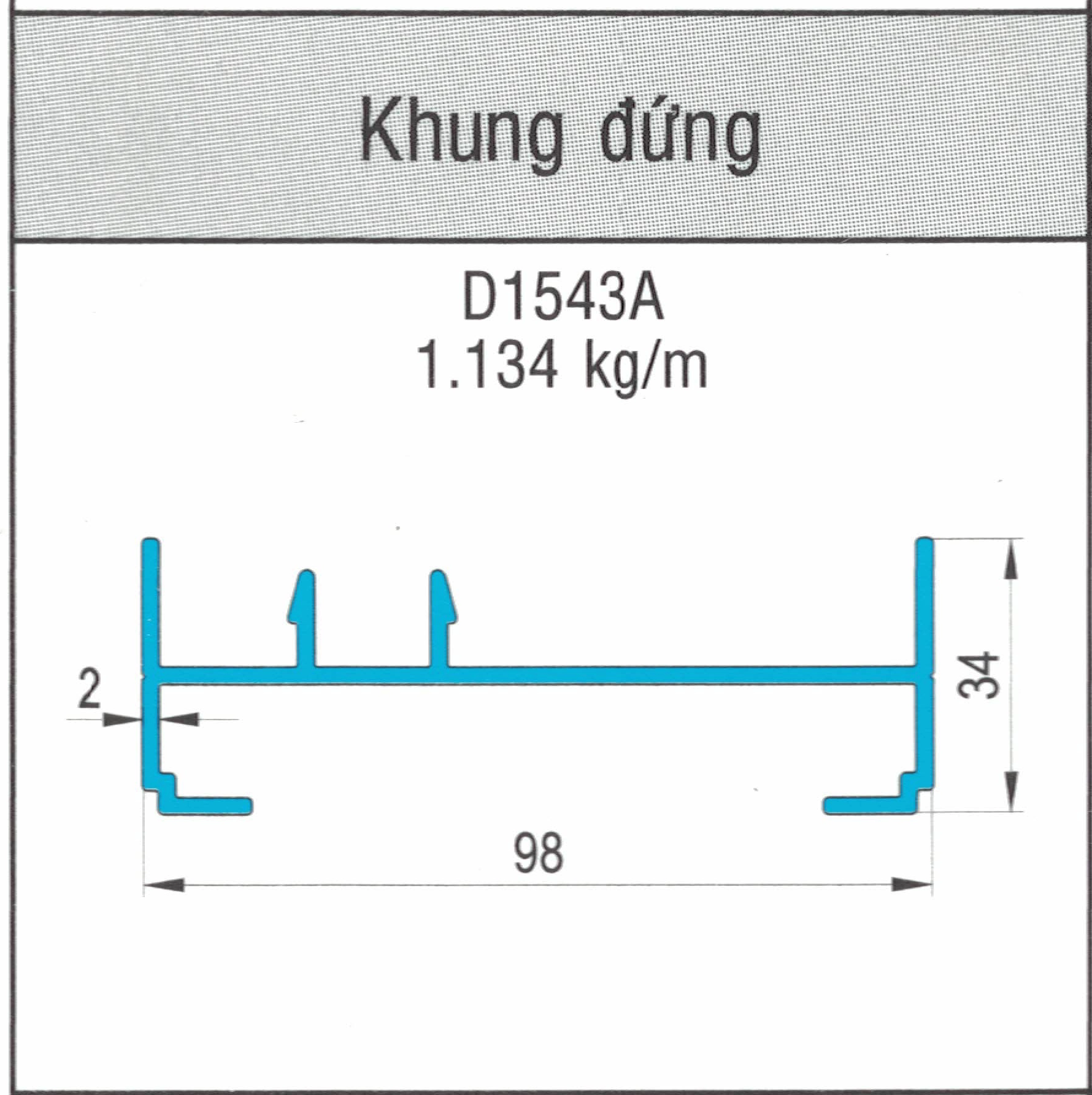 D1543A - Khung bao đứng hệ 93