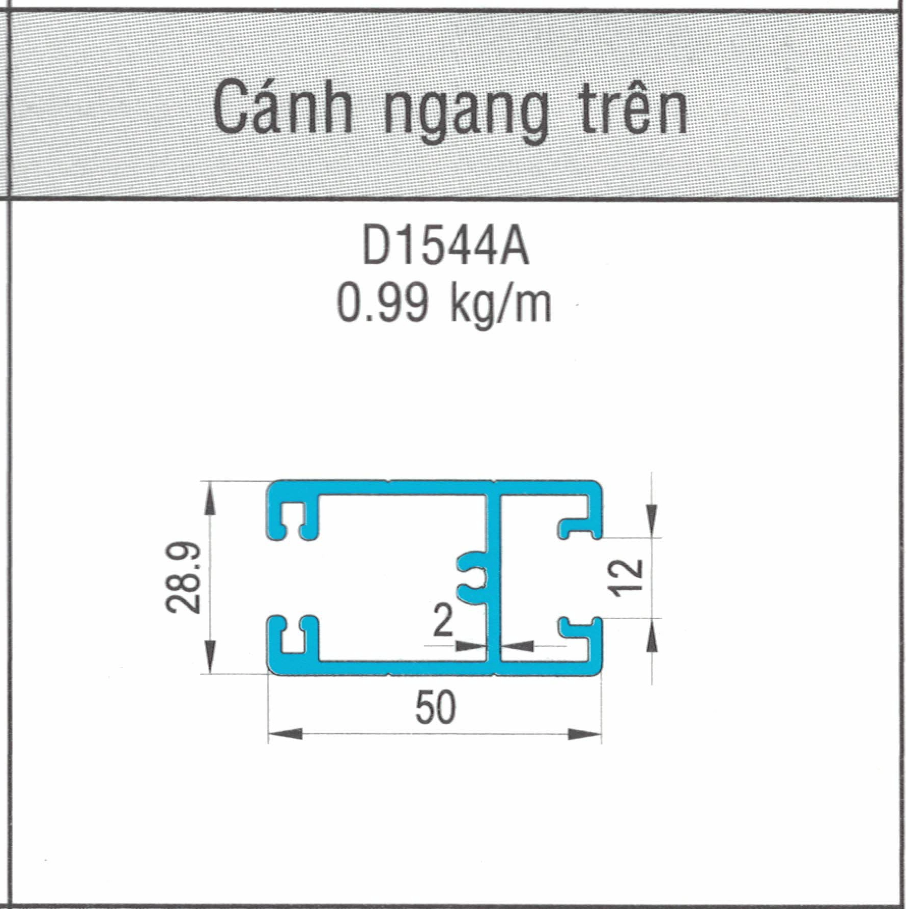 D1544A - Cánh ngang trên hệ 93