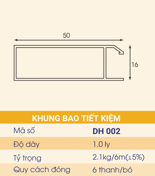 DH-002 - Khung bao tiết kiệm
