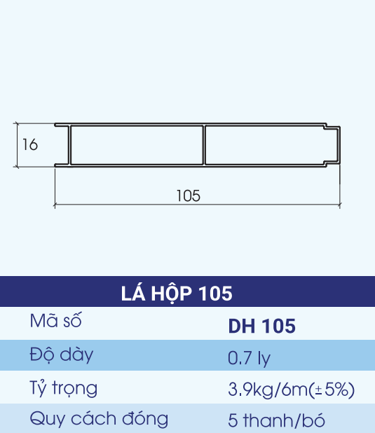 DH-105 - Lá hộp 105