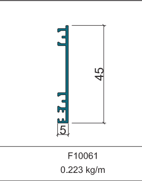 F10061 - Ốp hông ray nổi