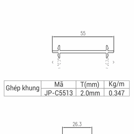 JP-C5513 - Ghép khung 55