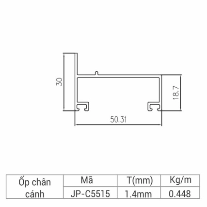 JP-C5515 - Ốp chân cánh 55