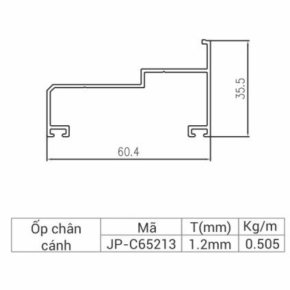 JP-C65213 - Ốp chân cánh 65