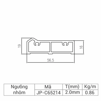JP-C65214 - Ngưỡng cửa 65