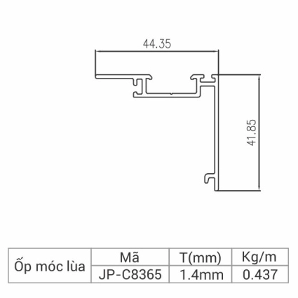 JP-C8365 - Ốp móc cánh lùa 83
